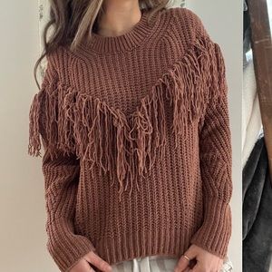 Sweater with Fringe